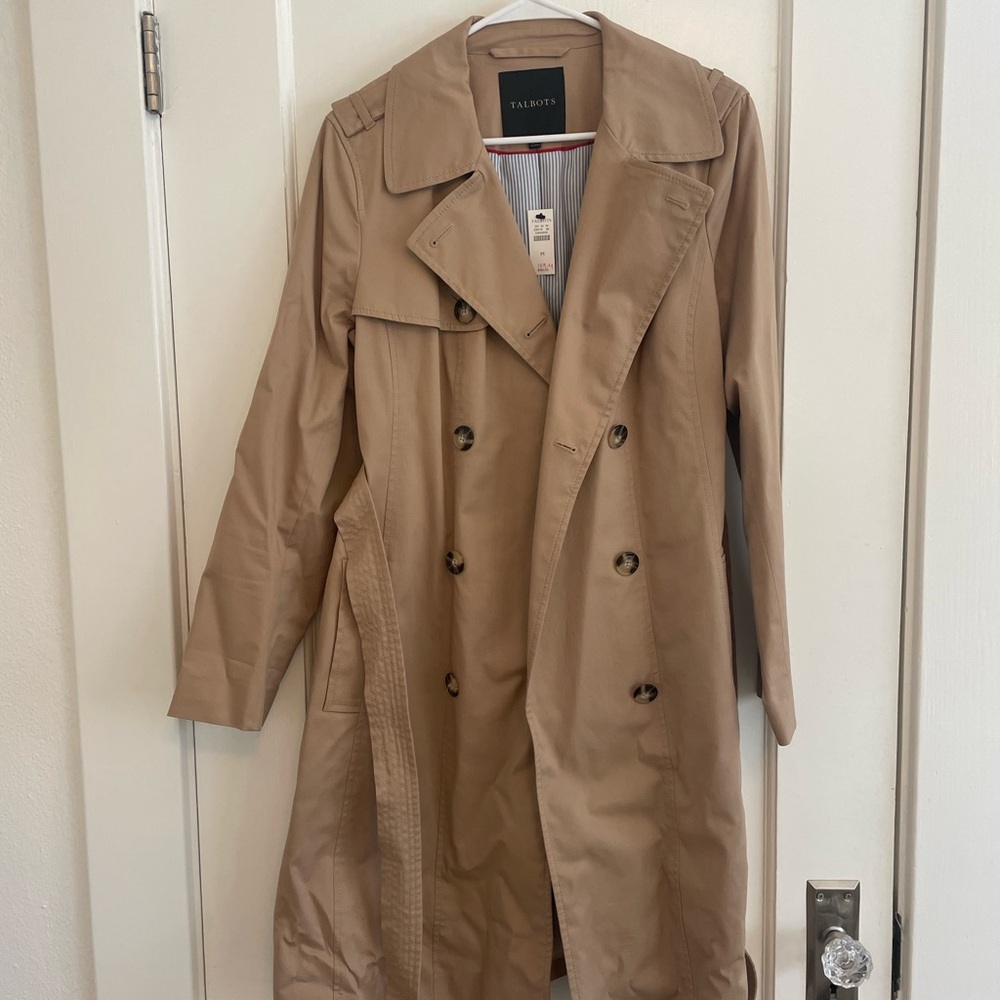 Talbots Tan Trench Coat